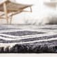 Safavieh Micro-Loop MLP154H 2"3" x 7" Charcoal and Ivory Runner, , large