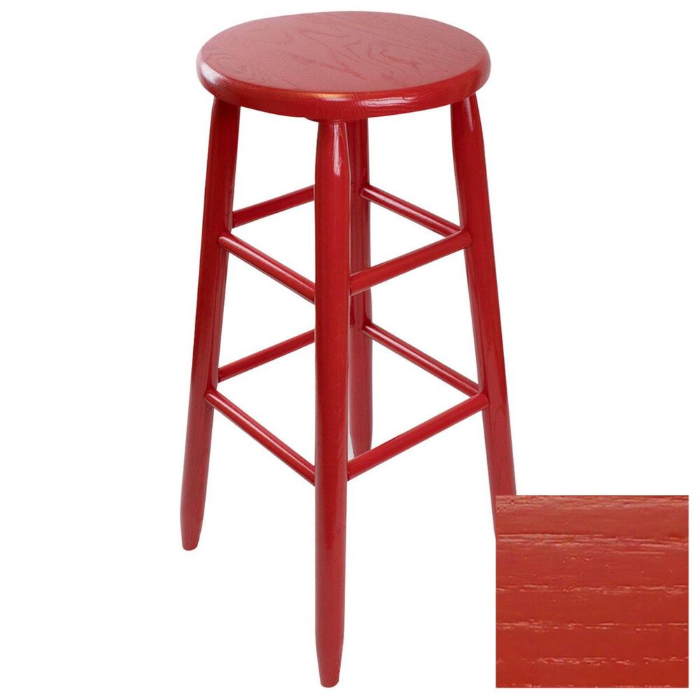 Lakeside Garland Round Barstool in Sienna Red, , large
