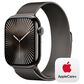 Apple Watch Series 10 GPS + Cellular 42mm Slate Titanium Case with Slate Milanese Loop, , large
