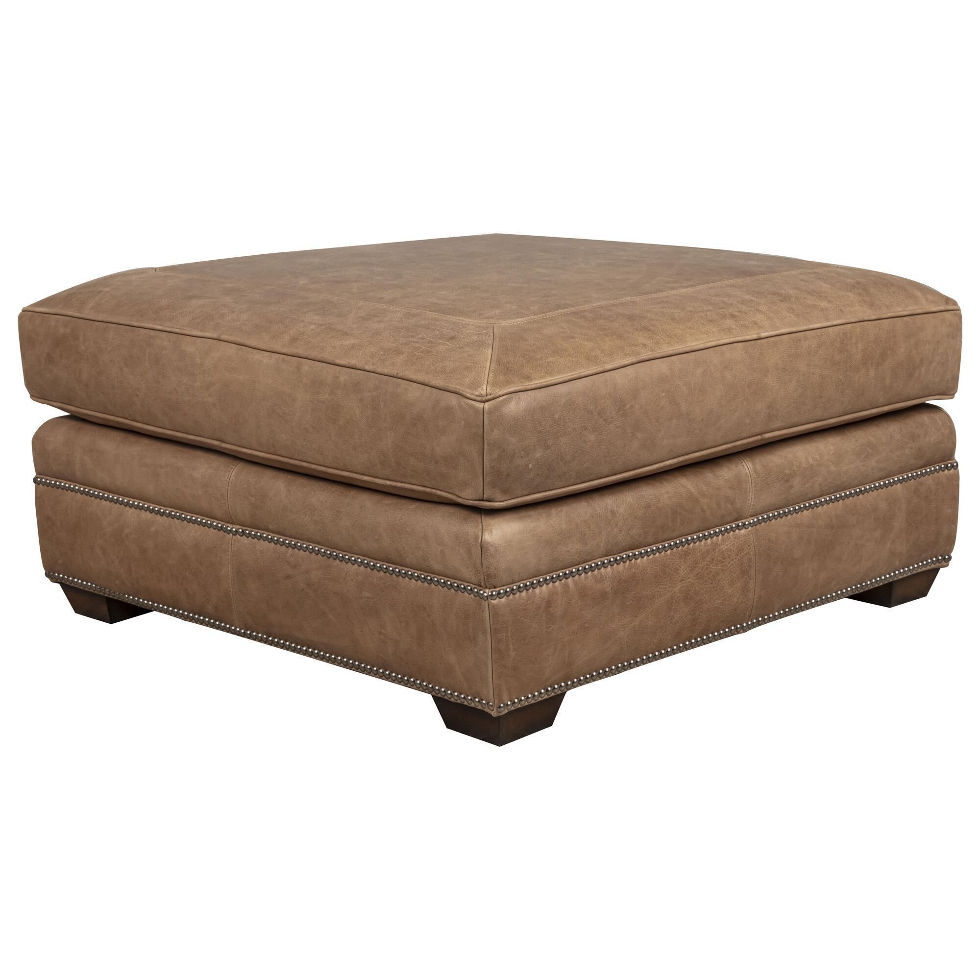 Bernhardt leather deals ottoman