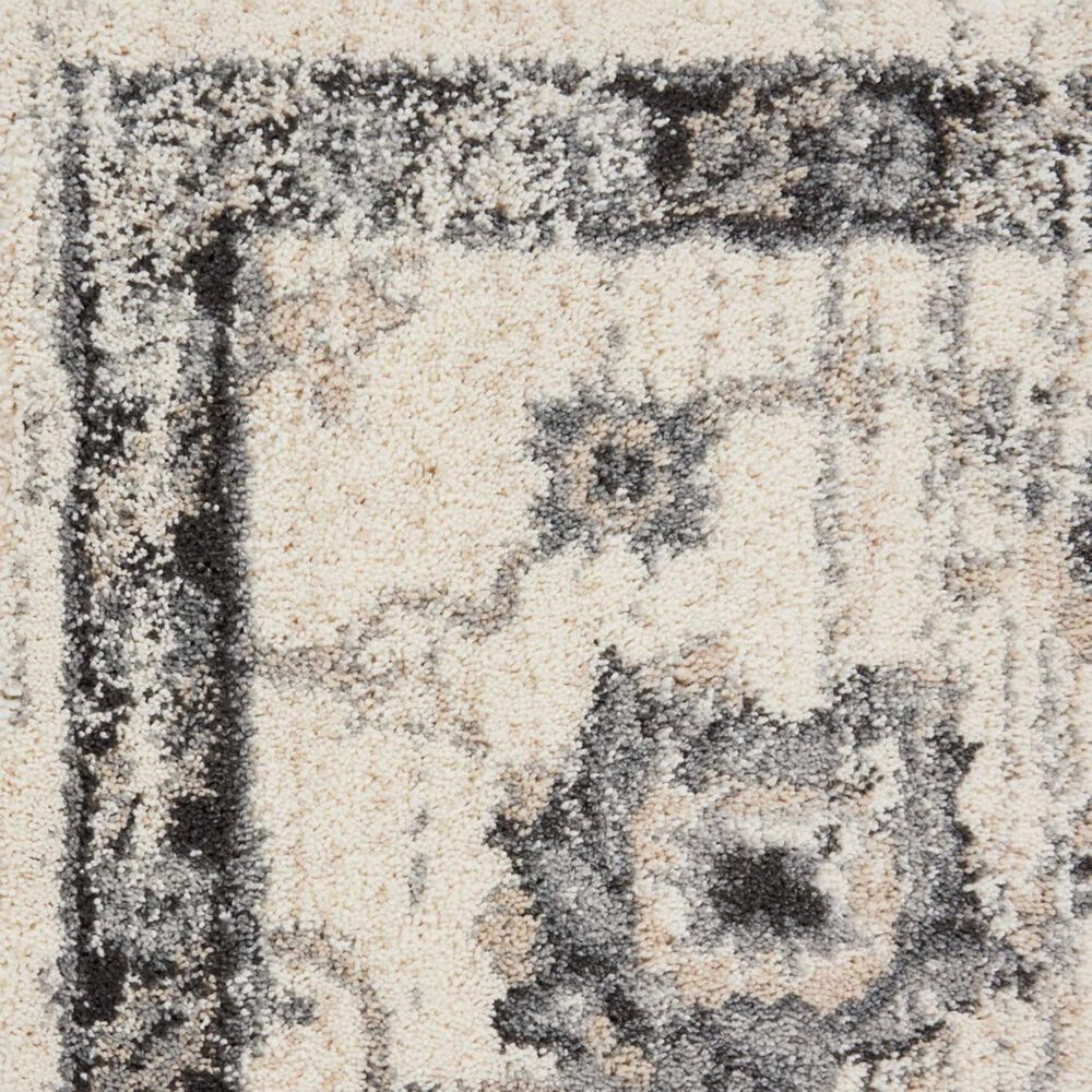 Nourison Fusion FSS15 9&#39;6&quot; x 13&#39; Cream and Grey Area Rug, , large