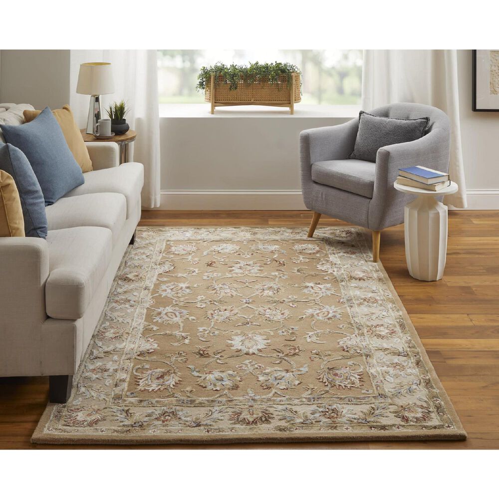 Feizy Prescott 8939F 8&#39; x 10&#39; Ivory and Beige Area Rug, , large