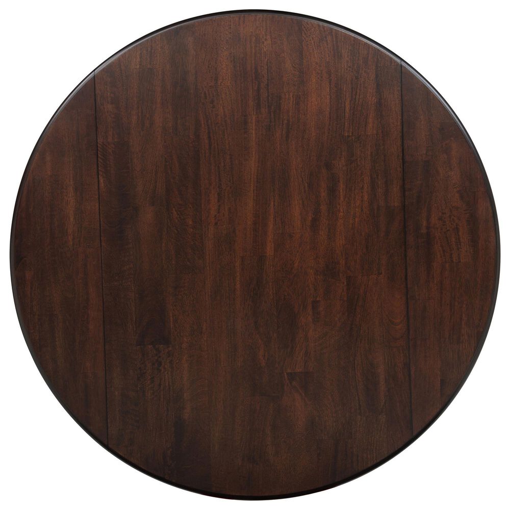 Coaster Barton 5-Piece Round Dining Set in Dark Brown, , large