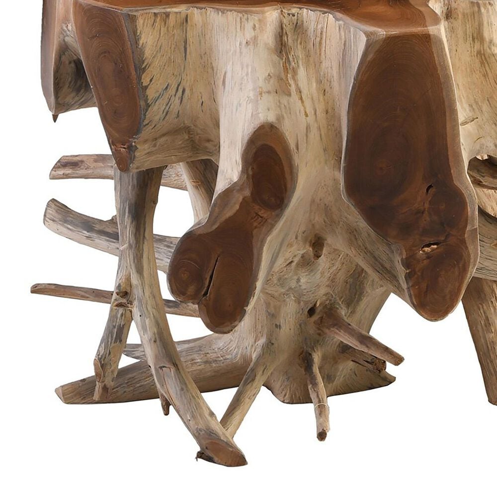 Classic Home Groot End Table in Brown, , large