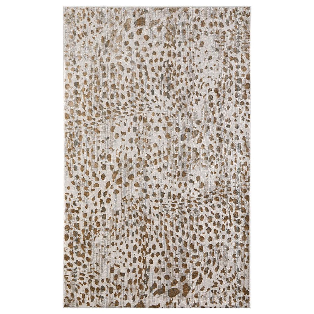 Feizy Waldor Animal Print Beige 6"7" x 9"6" Area Rug, , large
