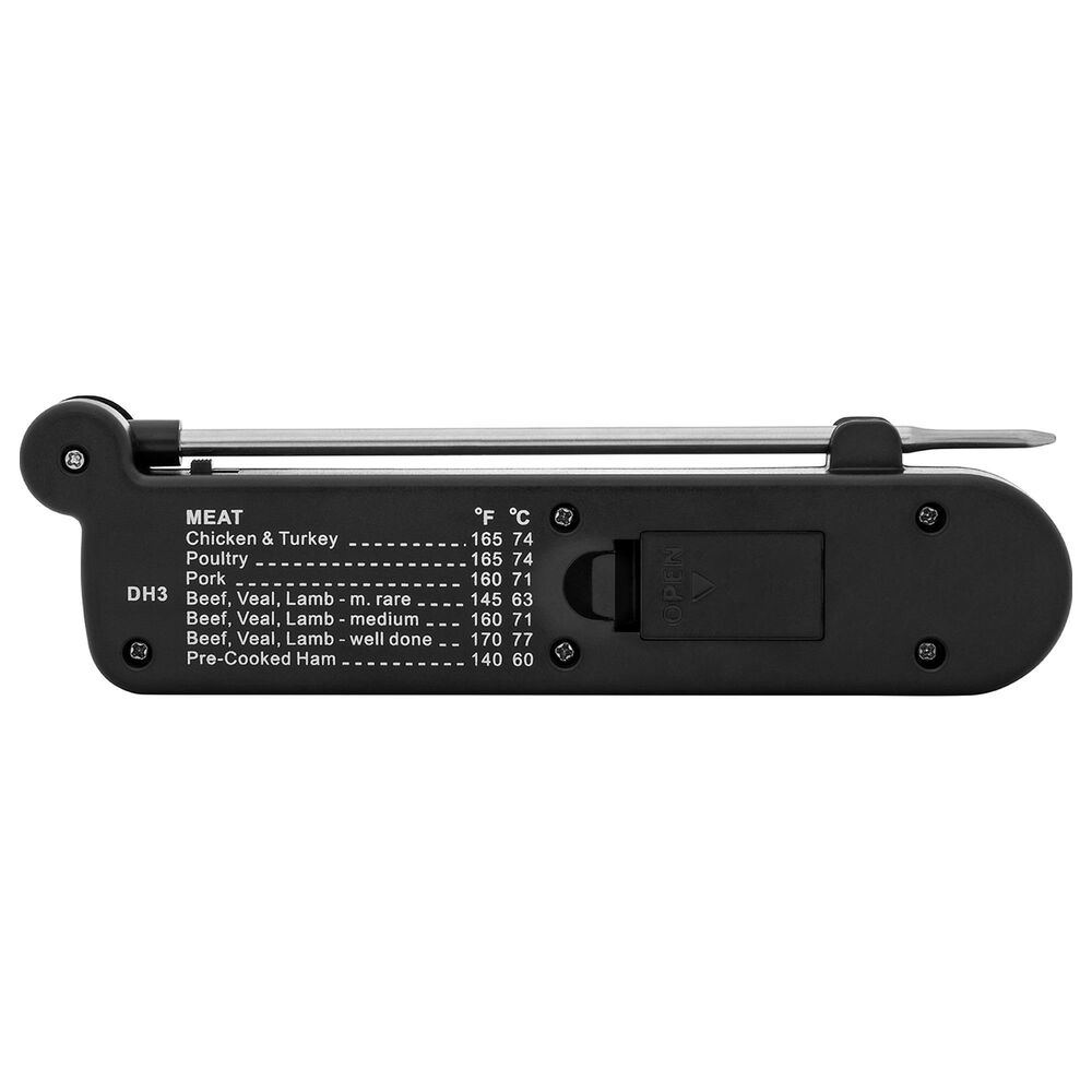 Kitchen Supply Folding Digital Thermometer in Black, , large