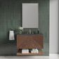 James Martin Vanities Marcello 36" Single Bathroom Vanity in Chestnut with 3 cm Charcoal Soapstone Quartz Top and Rectangular Sink, , large