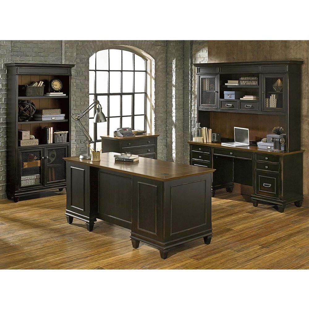 Wycliff Bay Hartford Executive Desk in Two Tone Rubbed, , large