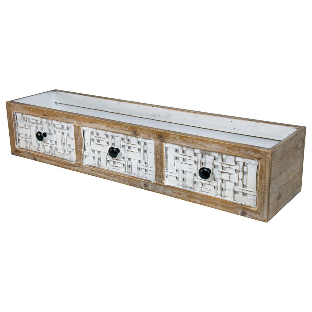 VIP Home and Garden American Mercantile Large Drawer Shelf, , large