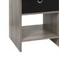 HOMLUX 1-Drawer Modern Nightstand with Open Shelf in French Oak Grey, , large