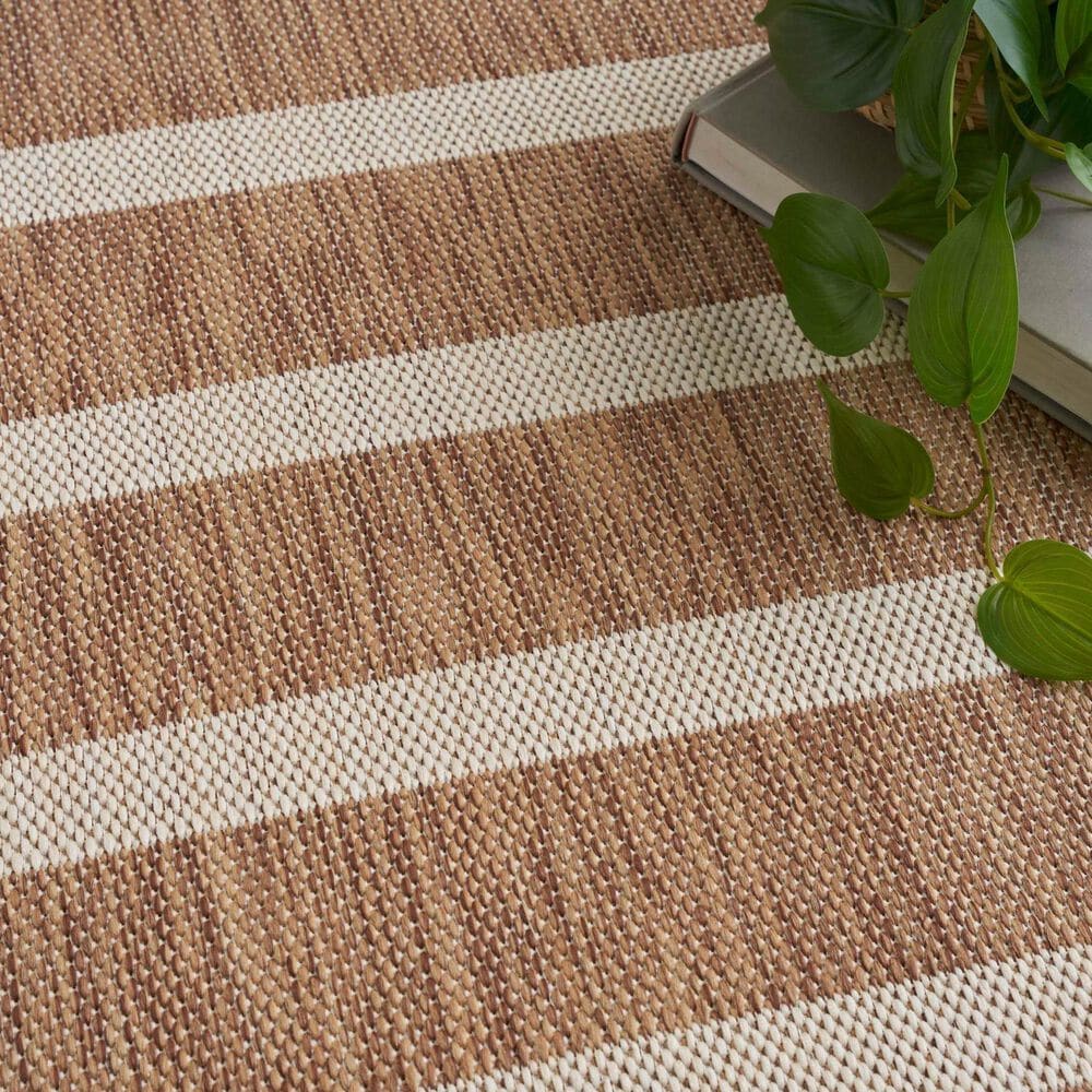 Nourison Positano POS03 Jute and Ivory 8&#39; x 10&#39; Indoor/Outdoor Area Rug, , large