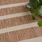Nourison Positano POS03 Jute and Ivory 8" x 10" Indoor/Outdoor Area Rug, , large