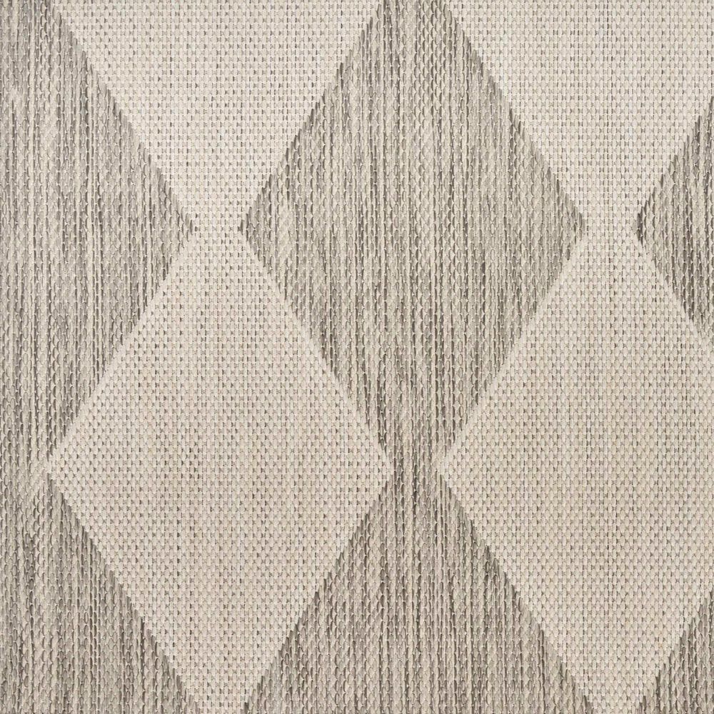 Nourison Positano Geometric Light Grey 7&#39; x 10&#39; Indoor/Outdoor Area Rug, , large
