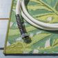 Safavieh Barbados Tropical Floral 4" x 6" Green and Pink Indoor/Outdoor Area Rug, , large