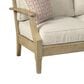Ashley Clare View Loveseat with Beige Cushion in Antique Teak, , large