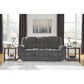 Ashley Foreside Manual Reclining Sofa in Charcoal, , large