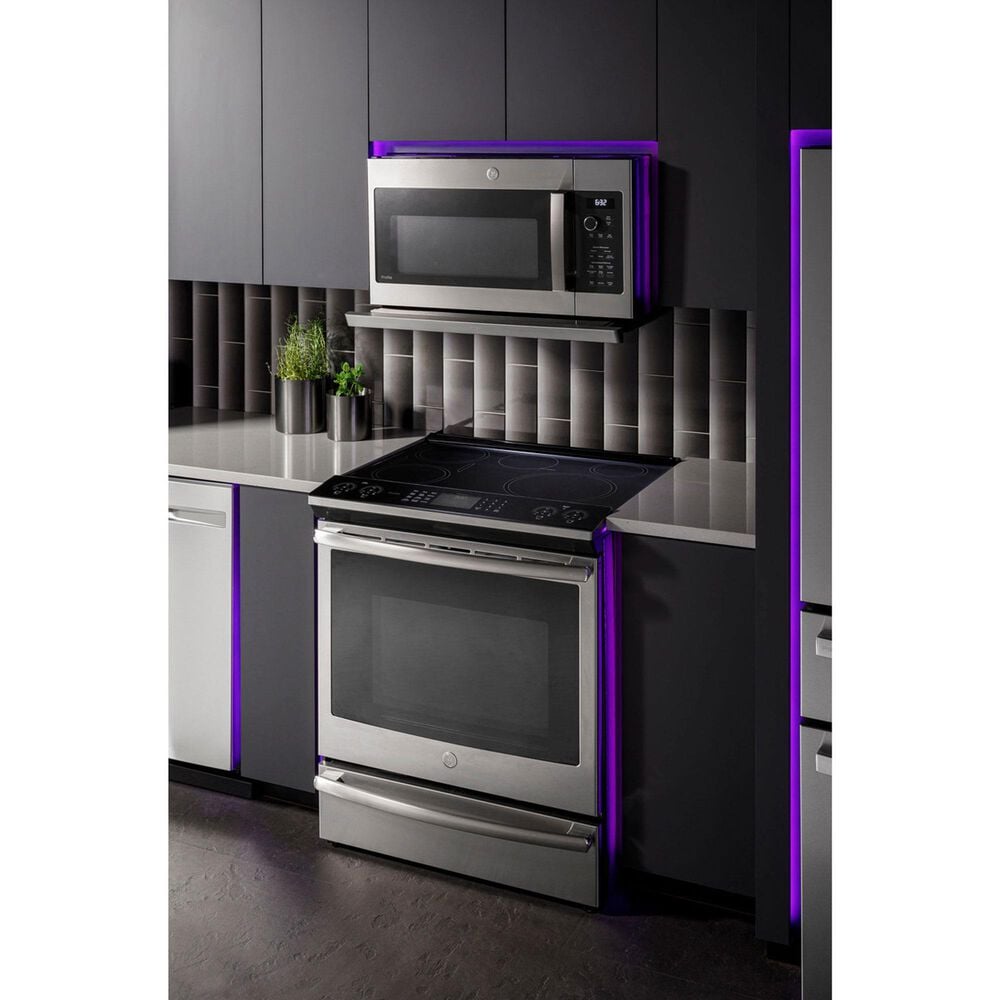 GE Profile 2.2 Cu. Ft. Over-the-Range Sensor Microwave Oven in Stainless Steel, , large