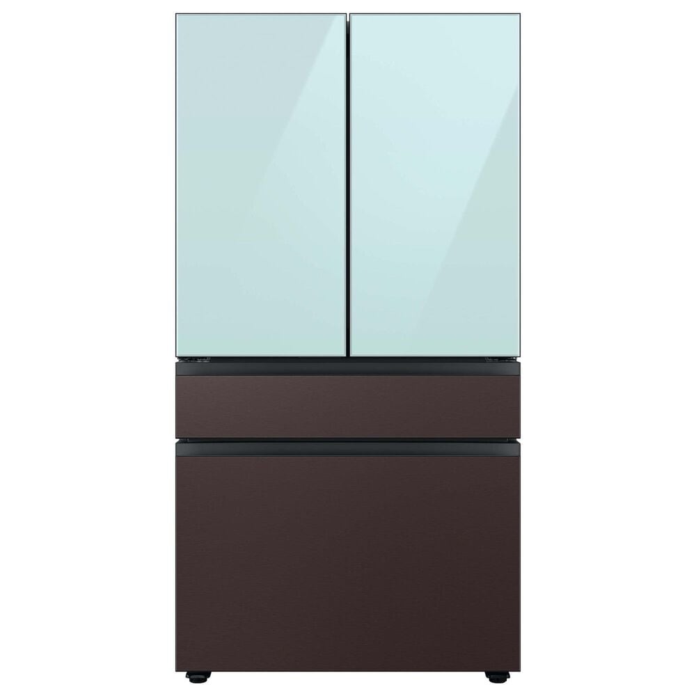 Samsung Bespoke Bespoke 4-Door French Door Refrigerator Top Panel in Morning Blue Glass, , large