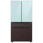 Samsung Bespoke Bespoke 4-Door French Door Refrigerator Top Panel in Morning Blue Glass, , large
