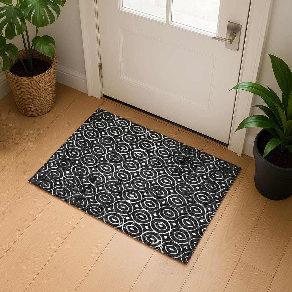 Dalyn Rug Company The Reserve TR12 Black 2&#39;6&quot; x 3&#39;10&quot; Indoor/Outdoor Area Rug, , large