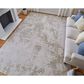Feizy Prasad Ivory and Beige 5" x 8" Area Rug, , large