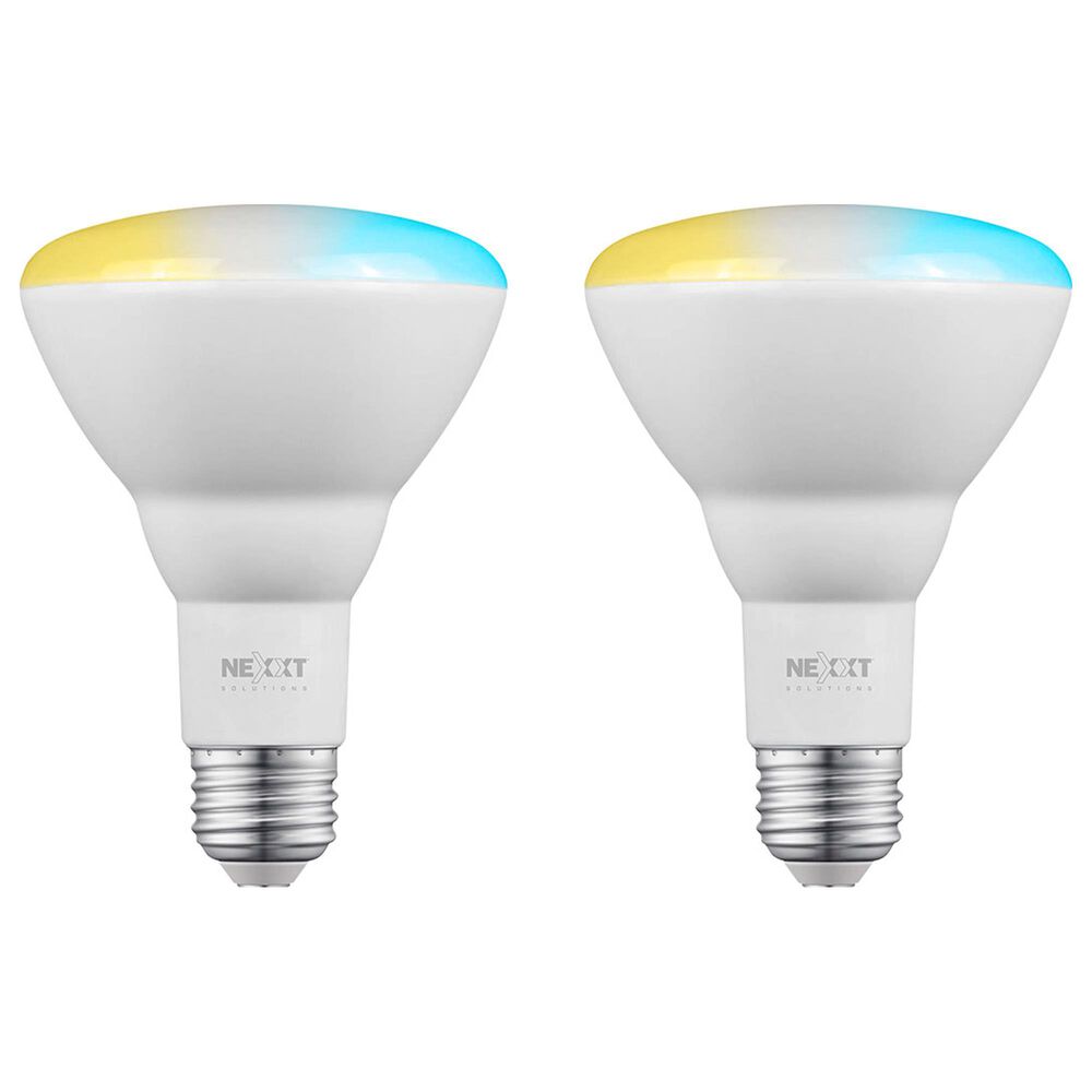 Nexxt BR30/E26 2-Pack Smart Wifi Floodlamp Bulb in White, , large
