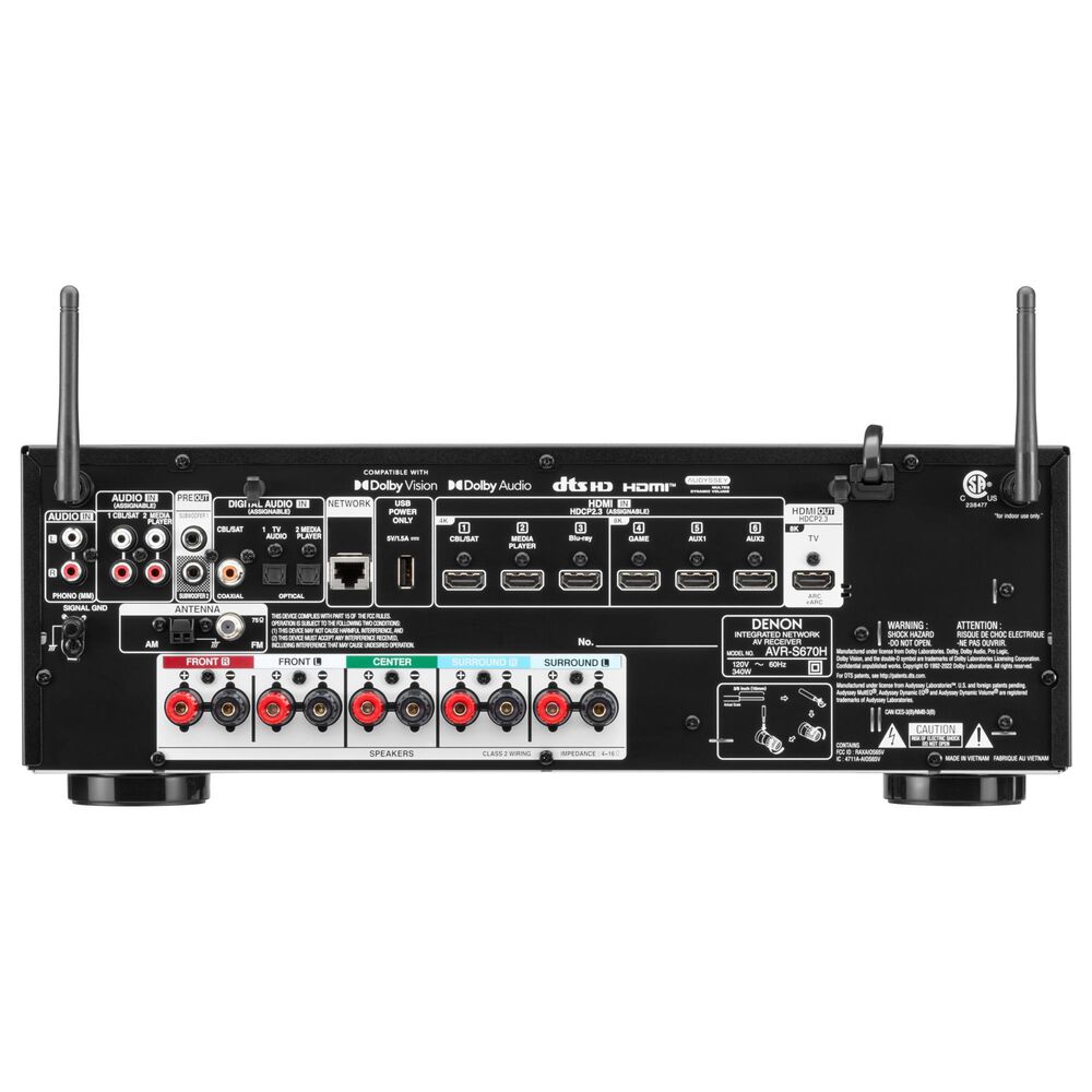 Denon S-Series 5.2-Channel 8K AV Receiver in Black, , large