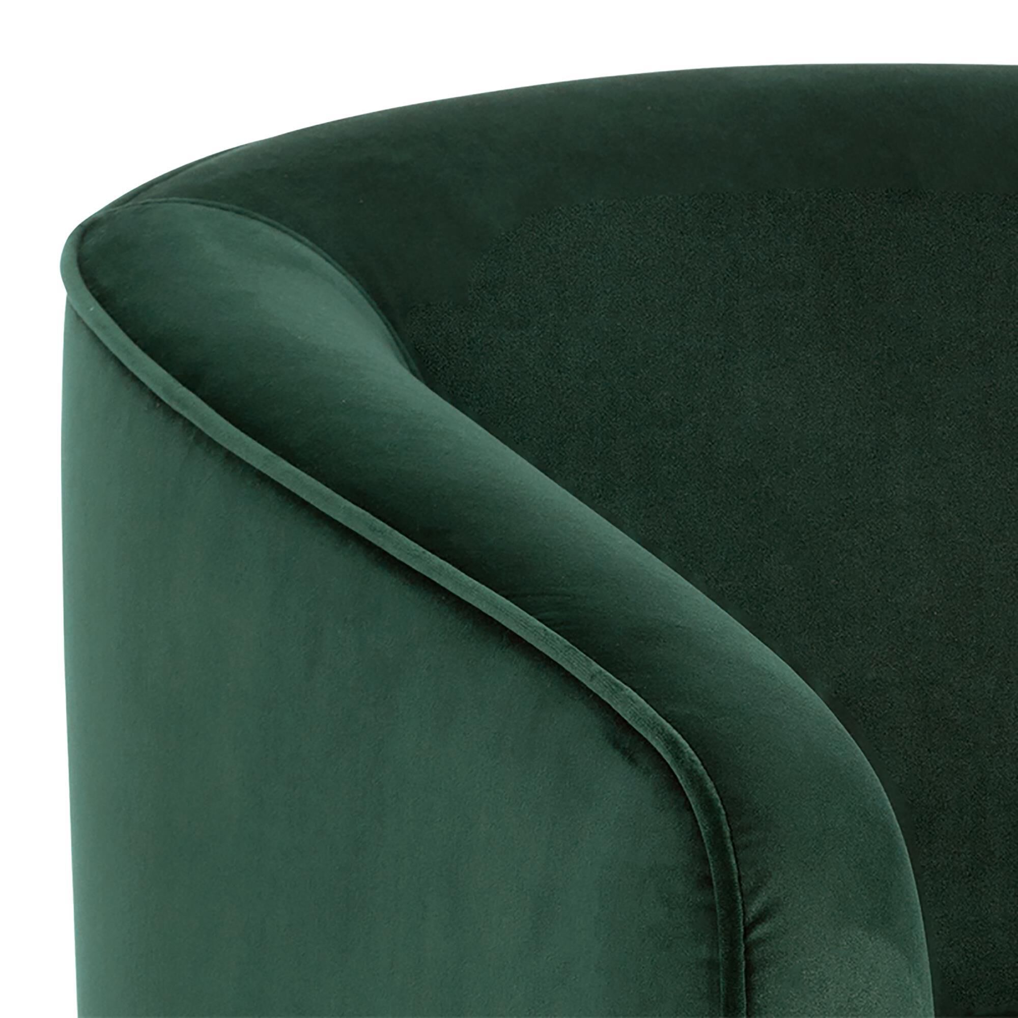 Green suede best sale chair