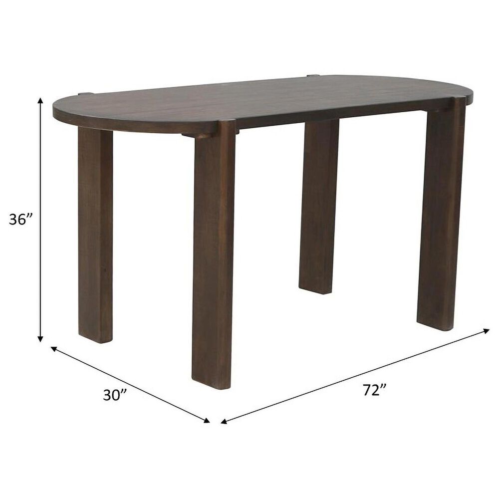 Stone Haven Stacy Oval Counter Height Table in Java - Table Only, , large