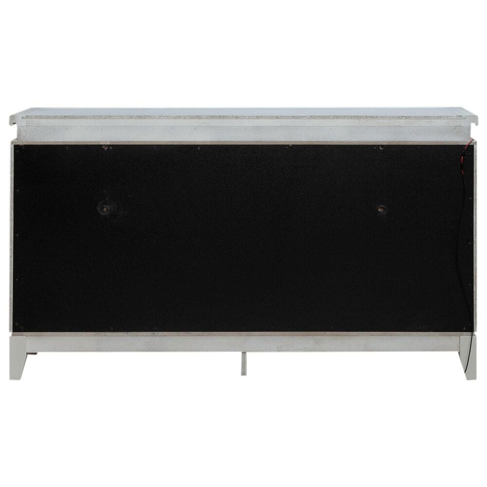 Belle Furnishings Reflections 6-Drawer Dresser Only in Pearl White and Rhinestone, , large