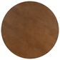 Linon Home Decor Hawkford Adjustable Round Bar Table in Brown and Gunmetal - Table Only, , large