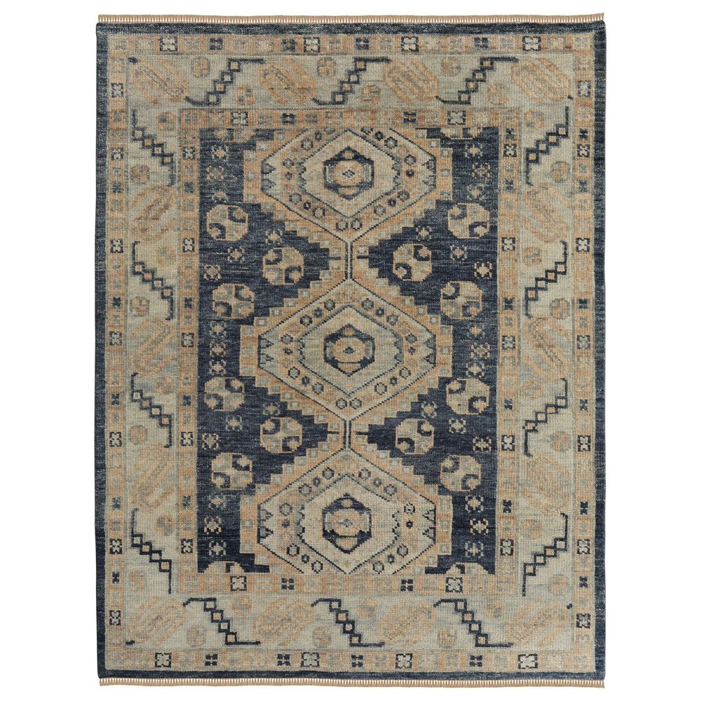 Feizy Fillmore 2" x 3" Blue and Ivory Area Rug, , large