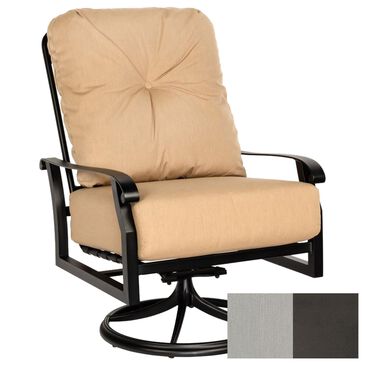 Woodard Cortland Cushion Big Man"s Swivel Rocking Lounge Chair in Memo Hemp, , large