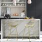 CosmoLiving by Cosmopolitan Ellis Wire Counter Stool in Gold, , large