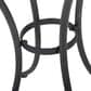 Hearth and Haven Lourdes 3-Piece Iron Bistro Set in Black, , large
