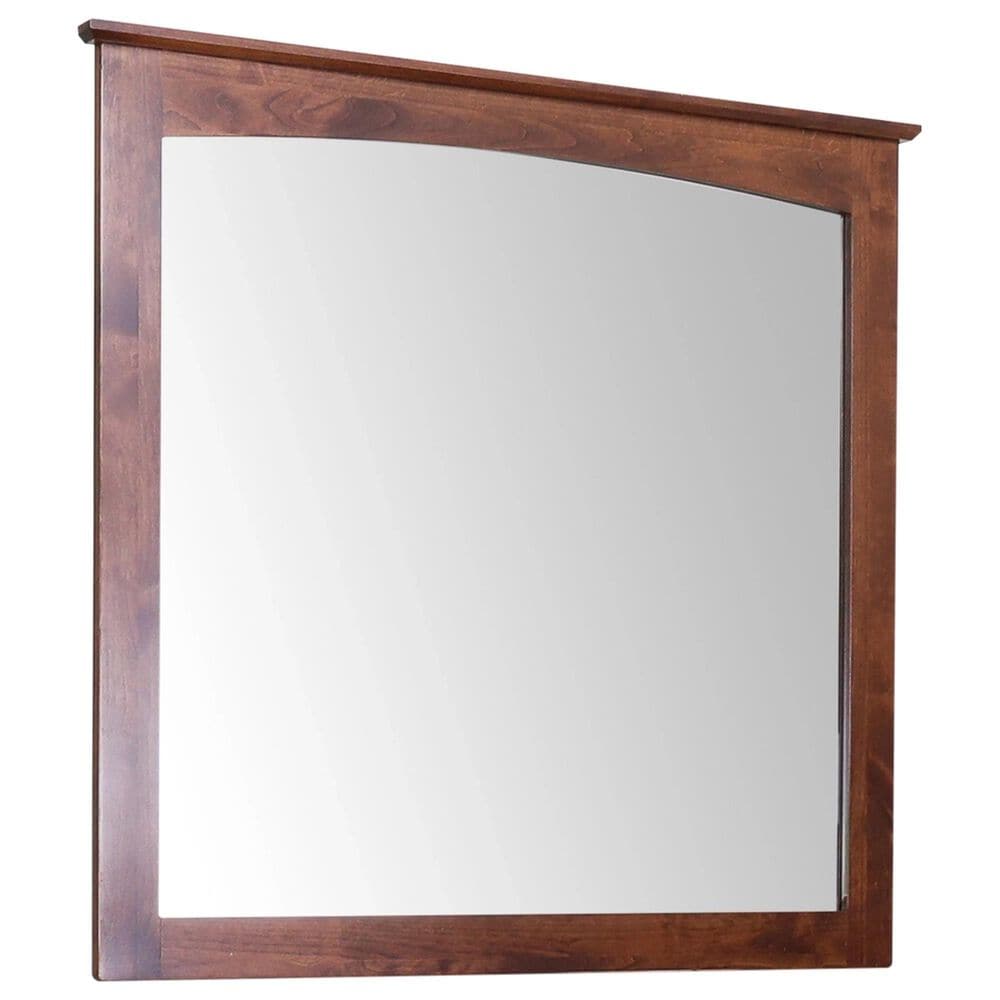 Archbold Furniture Company Shaker Dresser Mirror in Tuscan Brown, , large
