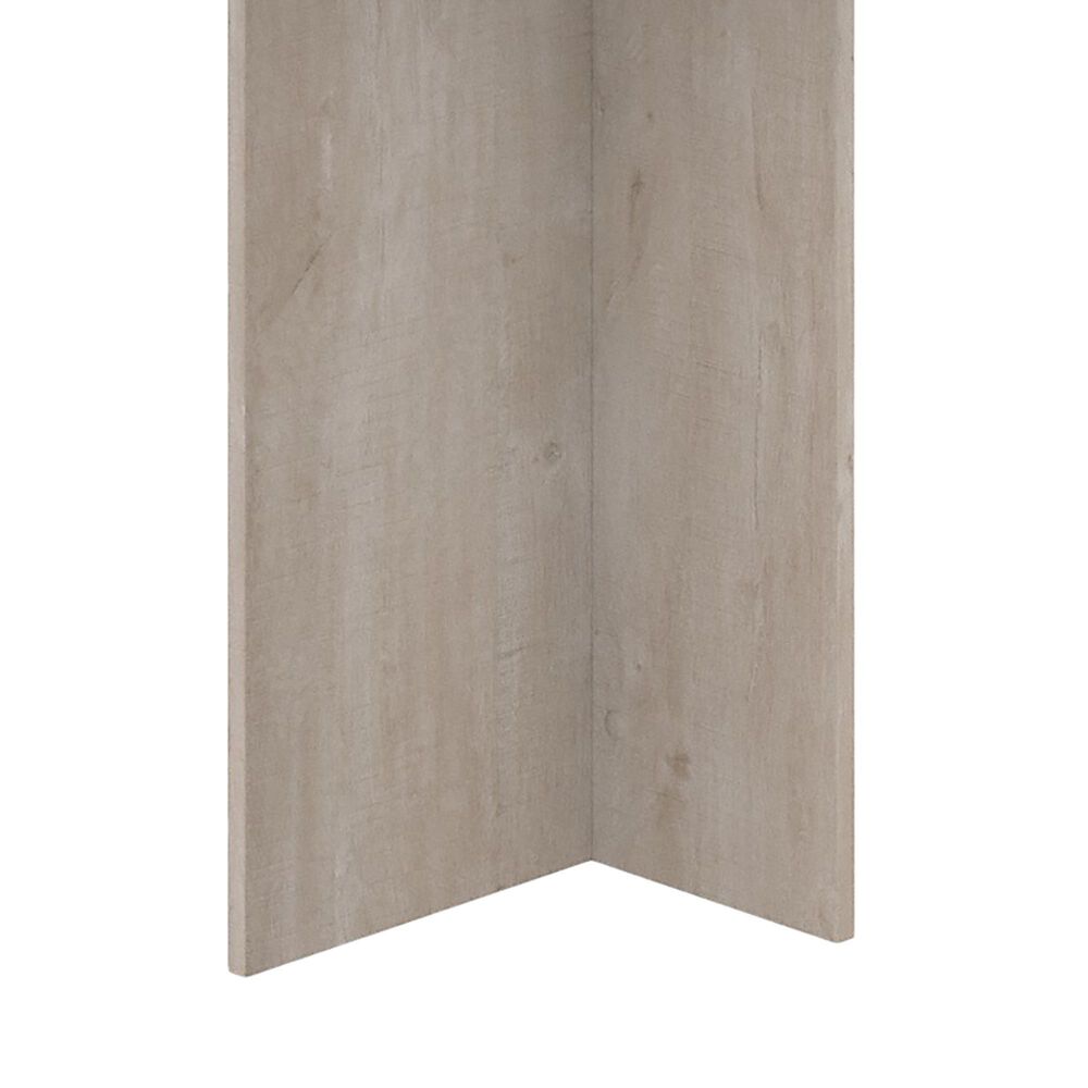 Bush Townhill 2 Piece Office Desk Set in Washed Gray/Madison Cherry