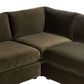 Four Hands Yelena 3-Piece Sectional in Surrey Olive-Aged Sienna, , large
