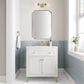 James Martin Vanities Chicago 36" Single Bathroom Vanity in Glossy White with 3 cm Arctic Fall Solid Surface Top and Rectangular Sink, , large