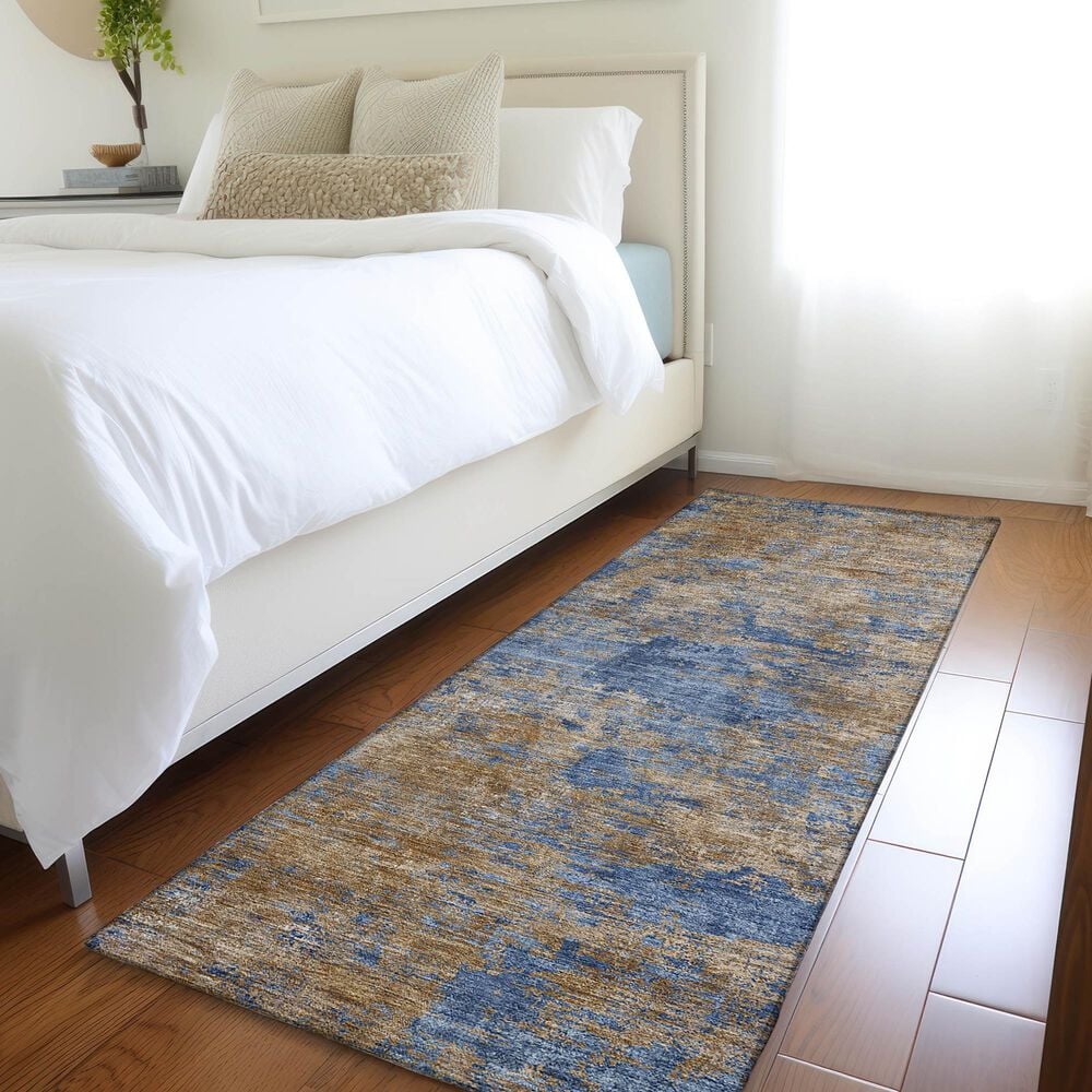 Dalyn Rug Company Kochi KC2 Navy 2&#39;3&quot; x 7&#39;6&quot; Runner, , large
