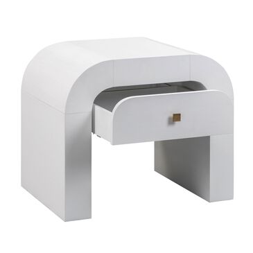 Tov Furniture Hump 1 Drawer Nightstand in White, , large