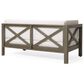 Hearth and Haven Brava Outdoor Corner Bench with Coffee Table in White, , large