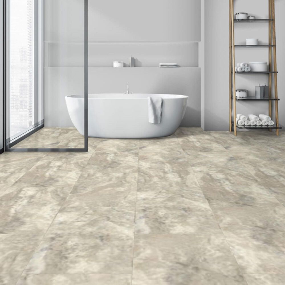 Tru-Cor PBE Tile Travertine Oyster 16&quot; x 32&quot; Luxury Vinyl Tile, , large