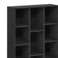 HOMLUX 11-Cube Reversible Open Shelf Bookshelf in Blackwood, , large