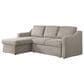 Lifestyle Solutions Haddington Stationary Convertible Sleeper Sofa with Chaise in Flax, , large