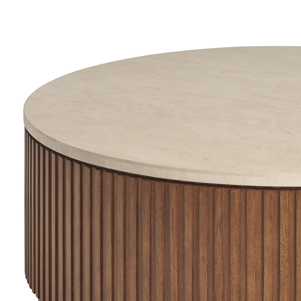 Lexington Furniture La Costa Avenida Cocktail Table in Anticato, Sierra Tan and Satin Gold, , large