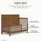 Evolur Flynn Convertible Crib with Guard Rail in Sedona, , large
