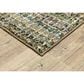 Oriental Weavers Atlas Stripe 747A0 10" x 13"2" Green Area Rug, , large