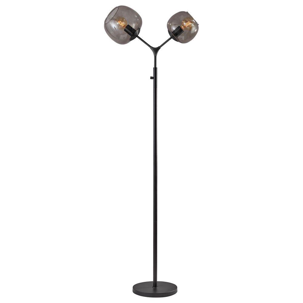 Adesso Ashton Tall Floor Lamp in Matte Black, , large