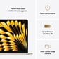 Apple MacBook Air 13.6" Laptop - Apple M4 chip 10-core CPU - 24GB RAM - 10-core GPU - 512GB SSD in Starlight with 3-Year AppleCare+, , large